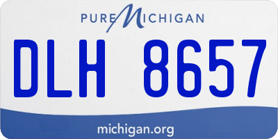 MI license plate DLH8657