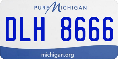 MI license plate DLH8666