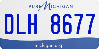 MI license plate DLH8677