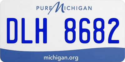MI license plate DLH8682