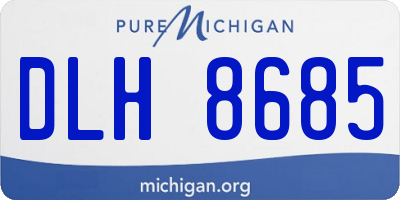 MI license plate DLH8685