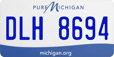 MI license plate DLH8694