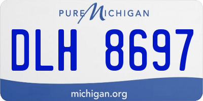 MI license plate DLH8697