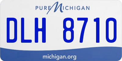 MI license plate DLH8710