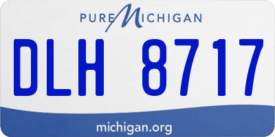 MI license plate DLH8717