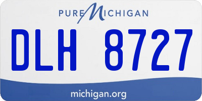 MI license plate DLH8727