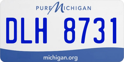 MI license plate DLH8731