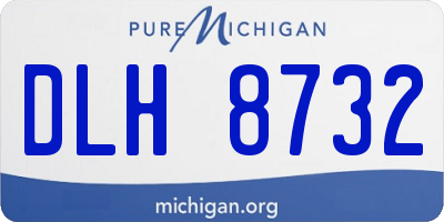 MI license plate DLH8732