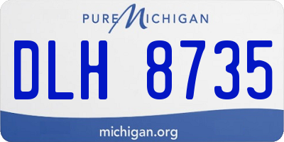 MI license plate DLH8735