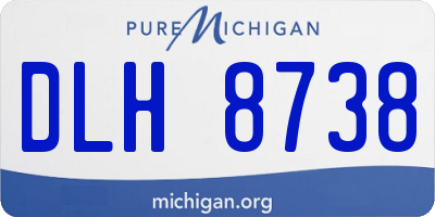 MI license plate DLH8738