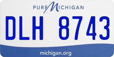 MI license plate DLH8743