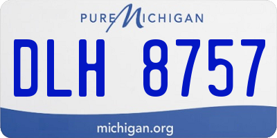 MI license plate DLH8757