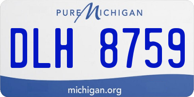 MI license plate DLH8759