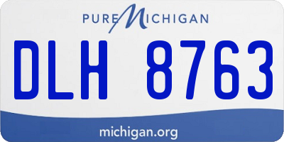 MI license plate DLH8763