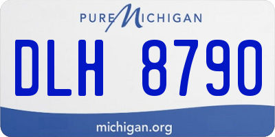 MI license plate DLH8790