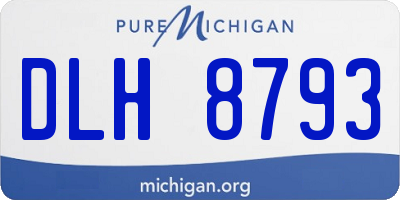 MI license plate DLH8793