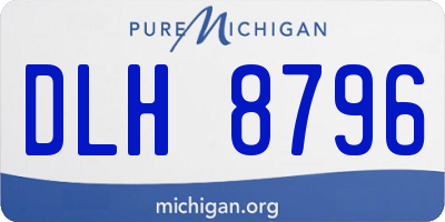 MI license plate DLH8796