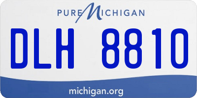 MI license plate DLH8810