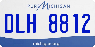 MI license plate DLH8812