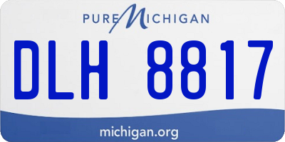 MI license plate DLH8817