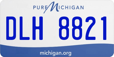 MI license plate DLH8821
