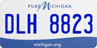 MI license plate DLH8823