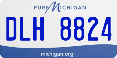 MI license plate DLH8824