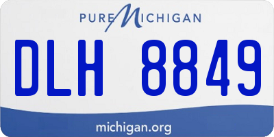 MI license plate DLH8849