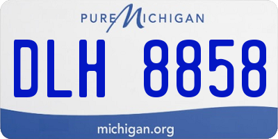 MI license plate DLH8858