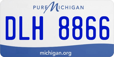 MI license plate DLH8866