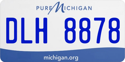 MI license plate DLH8878