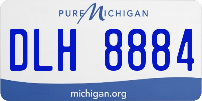 MI license plate DLH8884