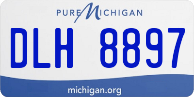 MI license plate DLH8897
