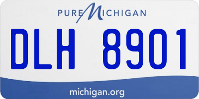 MI license plate DLH8901
