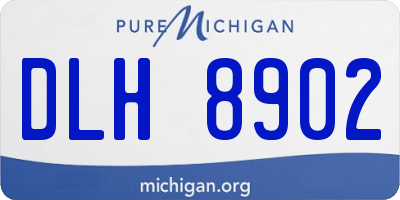 MI license plate DLH8902