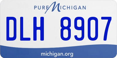 MI license plate DLH8907