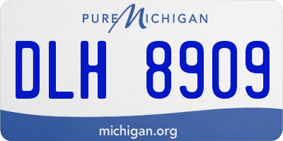 MI license plate DLH8909