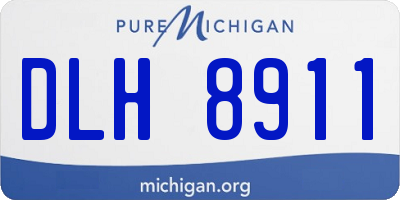 MI license plate DLH8911