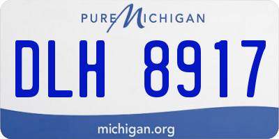 MI license plate DLH8917