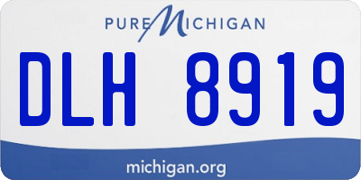 MI license plate DLH8919