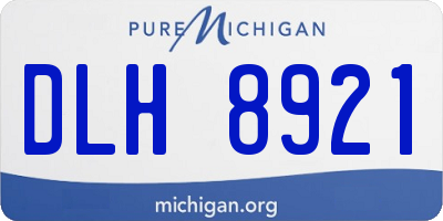 MI license plate DLH8921