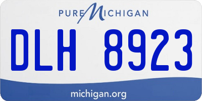 MI license plate DLH8923