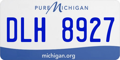MI license plate DLH8927