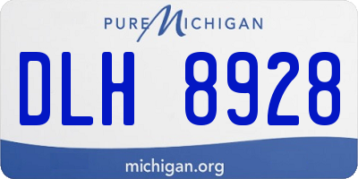 MI license plate DLH8928