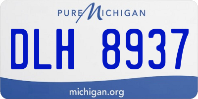MI license plate DLH8937
