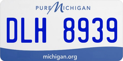 MI license plate DLH8939