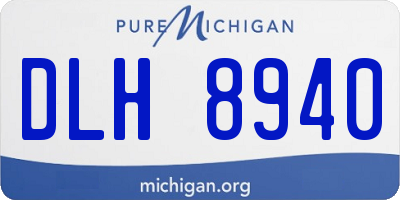 MI license plate DLH8940