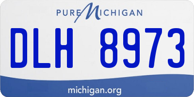 MI license plate DLH8973