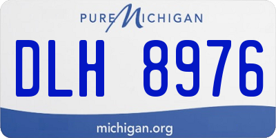MI license plate DLH8976