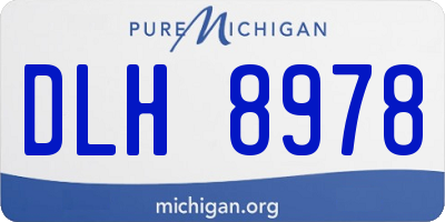 MI license plate DLH8978